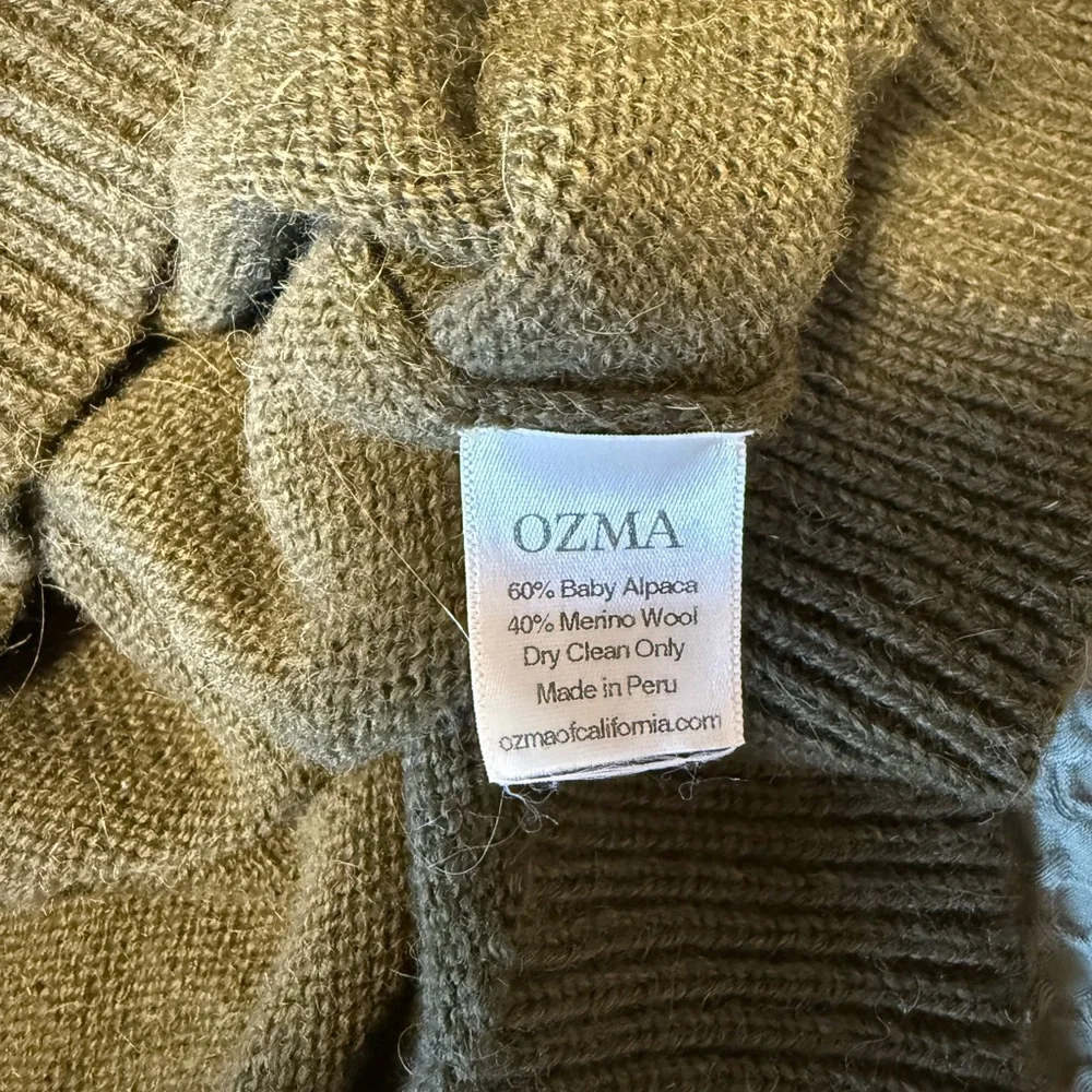 OZMA Forest Green Cowl Neck Sweater - Picture 8 of 9